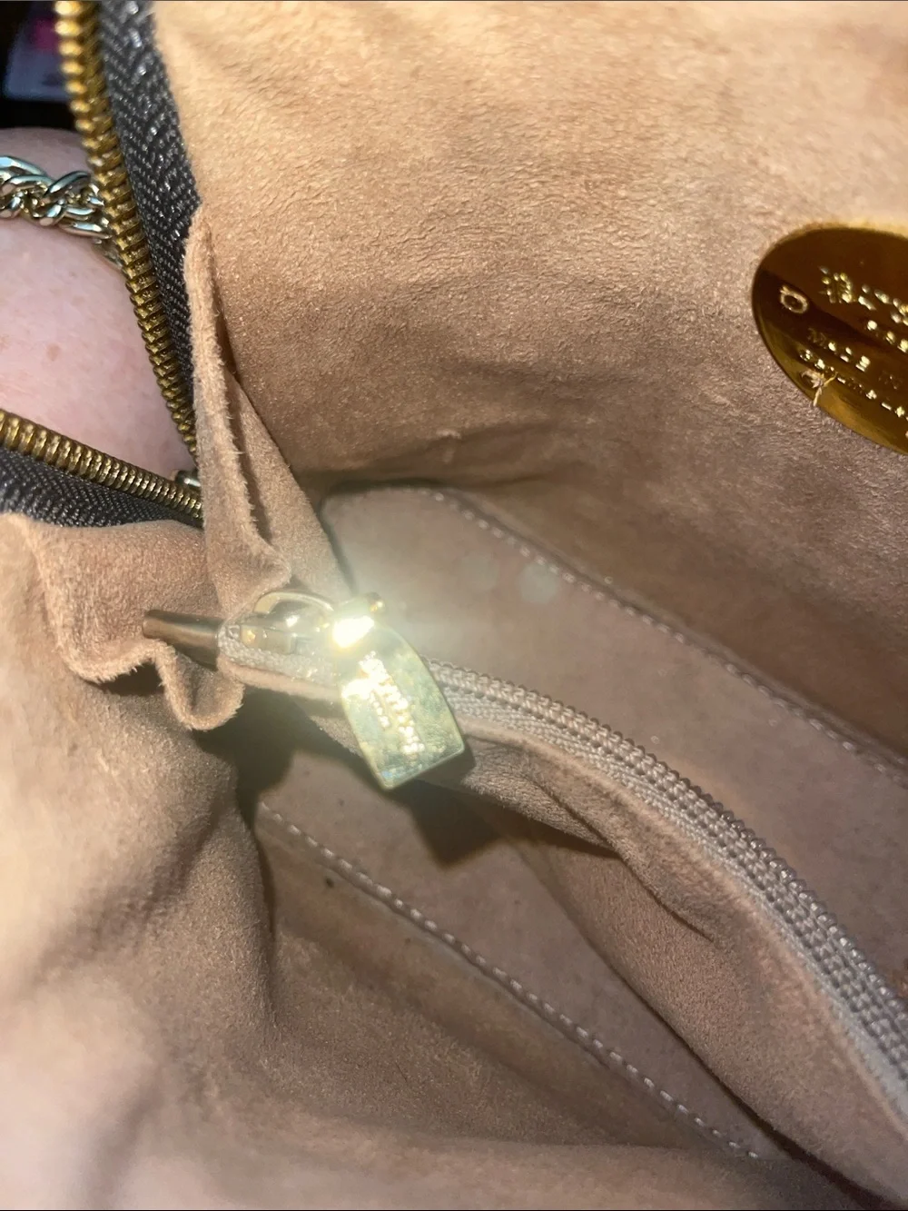 Pratesi Firenze Croc-Embossed Crossbody Bag in Blue with Gold Chain